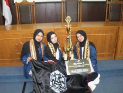 Mahasiswa UKMF LWDC FH Unila Juara I Kompetisi Surat Dakwaan Lawphoria UMY