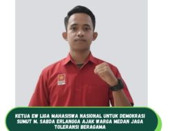 M. Sabda Erlangga Ketua EW LMND Sumut, Ajak Warga Medan Jaga Toleransi dan Mintak Kepolisian Lindungi Hak Pedagang