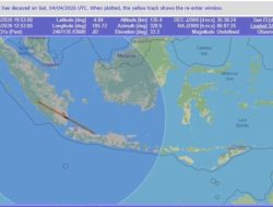 Observatorium Astronomi Itera Identifikasi Benda Jatuh Antariksa di Langit Lampung Badan Roket CZ-3B R/B
