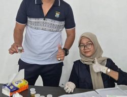 Kanit Reskrim Polsek NA IX-X IPTU Dr. Iskandar Muda Sipayung, S.H., M.H., M.M. Ikuti Rikkes Berkala Bersama 143 Personel Polres Labuhanbatu