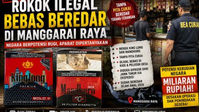 Rokok Ilegal Diduga Bebas Masuk Manggarai Raya, Jalur Distribusi – Pengawasan Aparat Disorot