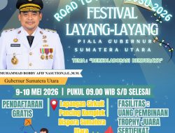 KORMI Sumut dan Pelangi Sumut Kolaborasi Gelar Festival Layang-Layang Piala Gubernur 2026, Angkat Budaya dan Kebersamaan