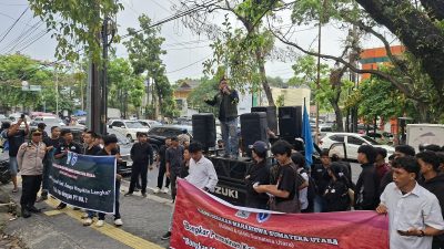Aliansi Mahasiswa Sumut Demo PT INL, Soroti Kelangkaan Minyakita di Daerah Penghasil Sawit