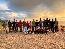 Komunitas Anak Galaga Peduli Lingkungan Bersama Pramuka Gelar Aksi Bersih Pantai Pantai Natal