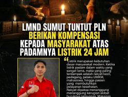 LMND Sumut Tuntut PLN Berikan Kompensasi kepada Masyarakat atas Padamnya Listrik 24 Jam