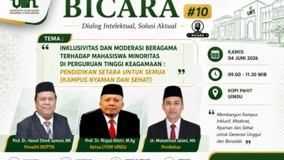 LP2M UINSU Gelar BICARA #10, Dorong Kampus Inklusif dan Moderat bagi Semua Mahasiswa