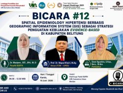 Diskusi #12 Bahas Spatial Epidemiologi Hipertensi Berbasis GIS untuk Penguatan Kebijakan Evidence-Based di Kabupaten Belitung