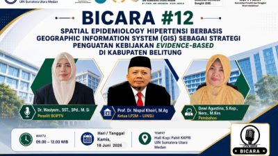 Diskusi #12 Bahas Spatial Epidemiologi Hipertensi Berbasis GIS untuk Penguatan Kebijakan Evidence-Based di Kabupaten Belitung