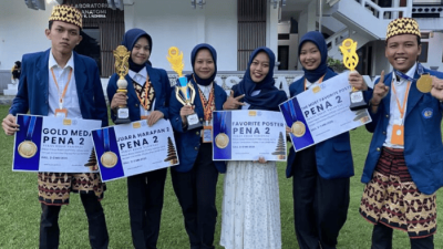Riset di Sekolah Dasar Berbuah Emas, Tim Mahasiswa Unila Juara Nasional