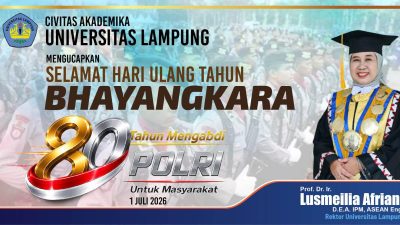 HUT Bhayangkara, Unila Ajak Perkuat Sinergi Polri dan Kampus Demi Indonesia Maju