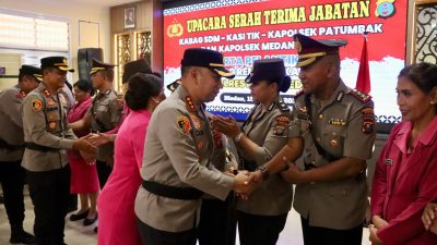 Kapolrestabes Medan Pimpin Sertijab dan Pisah Sambut PJU, Tekankan Profesionalisme dan Soliditas