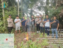 Polsek Na IX-X Grebek Dua Lokasi Diduga Sarang Narkoba di Pulo Jantan, Bong dan Plastik Klip Diamankan