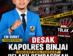 EW Gurky Desak Polres Binjai Ungkap Kasus Penyerangan di Loket Tugu