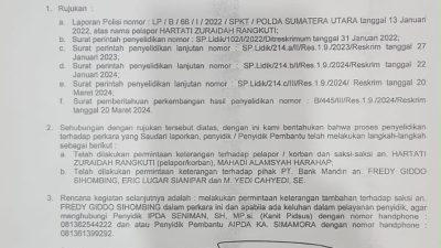 Tiga Laporan Hartati Zuraidah Rangkuti Terus Berproses, Kuasa Hukum Halomoan Panjaitan Soroti Kepastian Hukum
