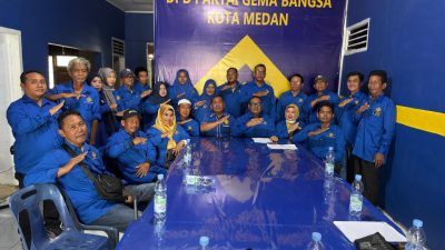 DPD Partai Gema Bangsa Kota Medan Gaspol Konsolidasi, Pengukuhan Anggota Jadi Momentum Perkuat Struktur