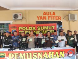 Kalau Lolos, Ribuan Nyawa Melayang! Polres Labuhanbatu Musnahkan Sabu 34 Kg