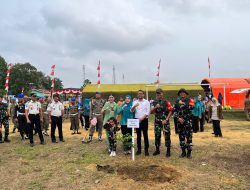 Dandim 0209/LB, Letkol Kav Hanung Kaptiaji Tanam Pohon Bersama Warga Tandai Pembukaan TMMD Ke-130 di Labusel