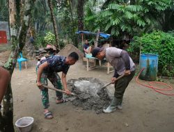 Sasaran Pisik TMMD 130 terus di Kebut, Mulai Bongkar Rumah Tukirin