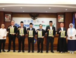 Pilrek Unila Berlanjut, Enam Kandidat Tunjukkan Nomor Urut