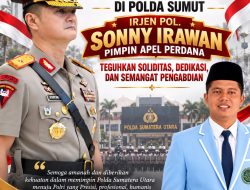 Awali Kepemimpinan di Polda Sumut, Sonny Irawan Pimpin Apel Perdana, BKPRMI Binjai Beri Dukungan