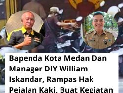 Trotoar dan Parit Diduga Jadi Area Parkir Mr. DIY William Iskandar, Bapenda Medan Diminta Beri Penjelasan