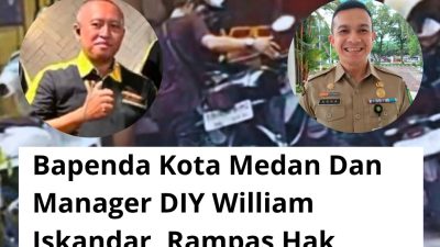 Trotoar dan Parit Diduga Jadi Area Parkir Mr. DIY William Iskandar, Bapenda Medan Diminta Beri Penjelasan