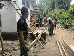 Harapan Baru Mulai Terbentang, Satgas TMMD ke-130 Kodim 0209/LB Wujudkan Impian Rumah Layak bagi Tukirin